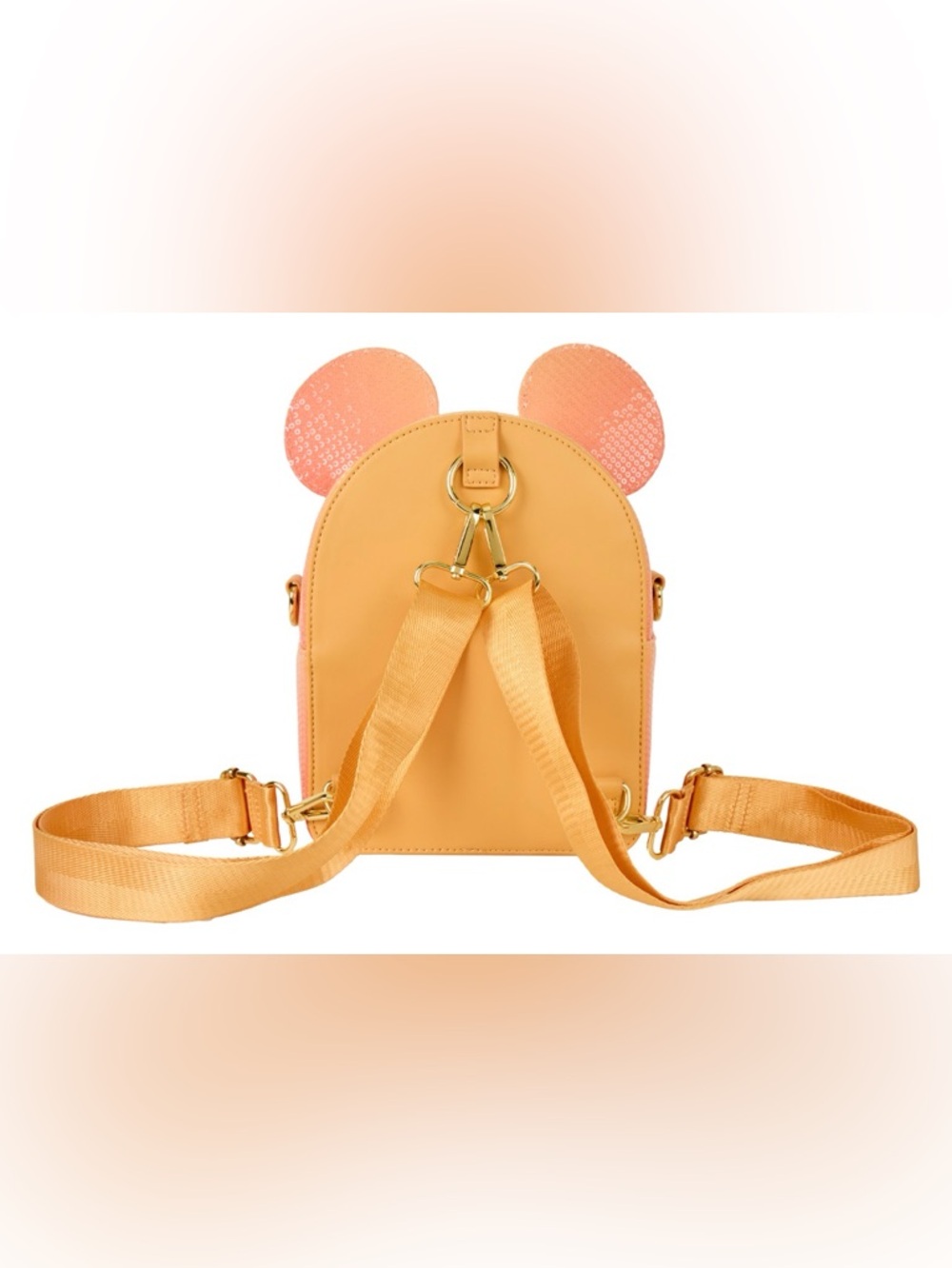 NWT Disney Loungefly Mickey Mouse Glitter Sequin Mini Backpack & Crossbody Bag - Picture 3 of 9